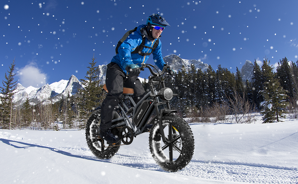 JANSNO X50 Fat Tire Electric Bike for Adults,NFC Display