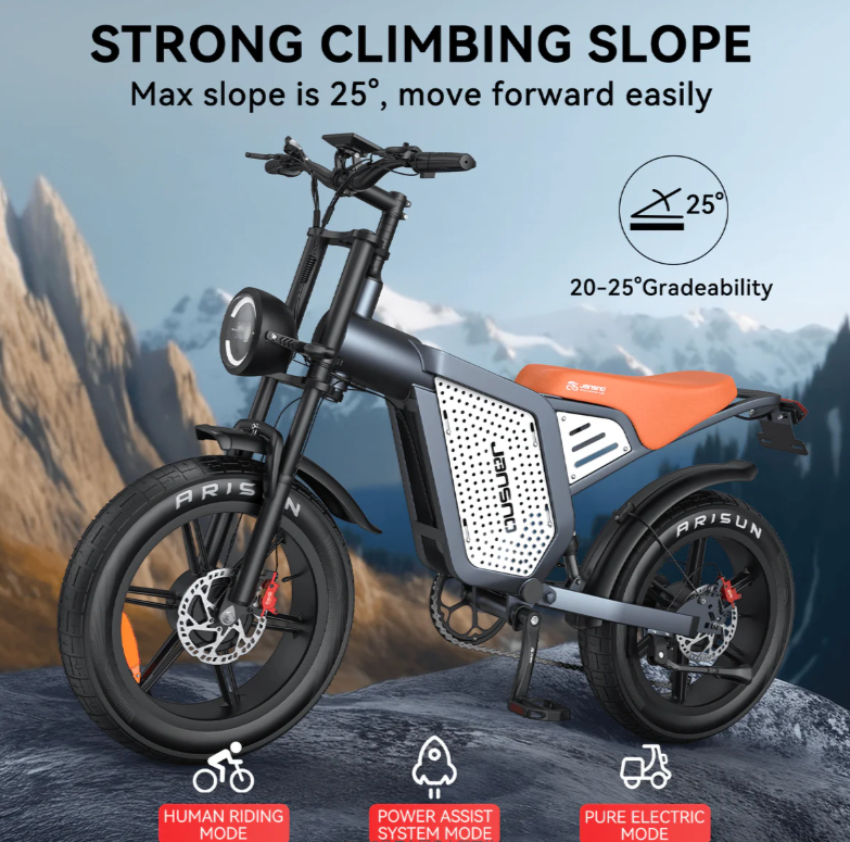 JANSNO X60 Electric Bike Dual Motor All-Wheel Drive