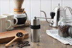 Matte Stainless Steel Manual Coffee Grinder (Size M)