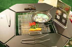 Stainless Steel Octagonal Fire Pit Table (Black)