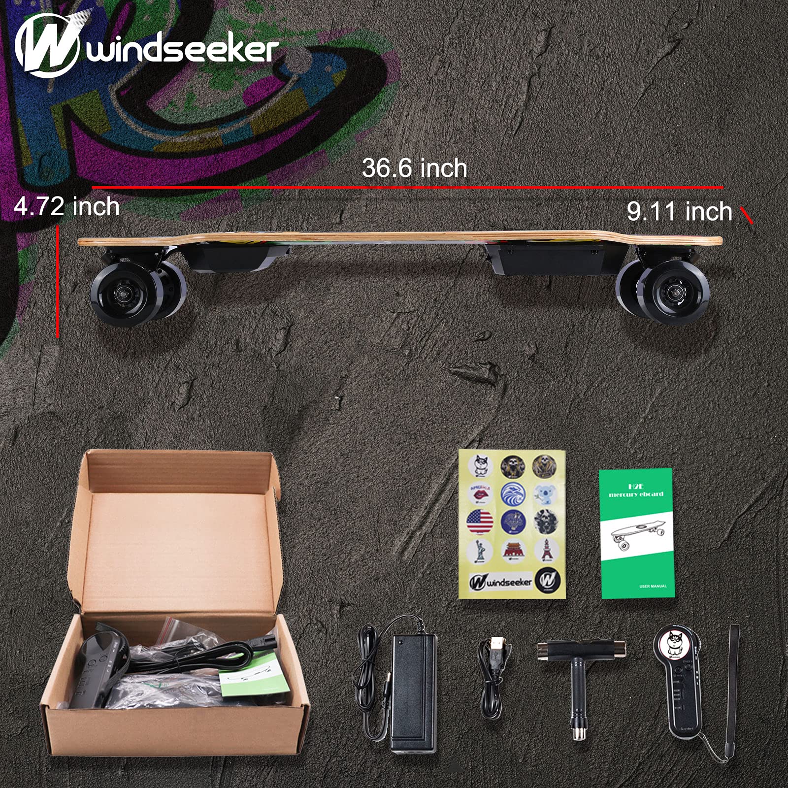 H2B-02 Hub Motor Single-Drive Longboard